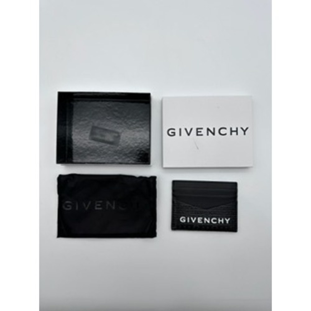 Givenchy Card Holder Mens Black 4G Monogram Leather BK6099K1LQ-001‎